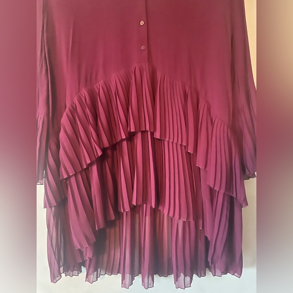 Zara berry Tunic Mini Dress - Picture 2 of 4